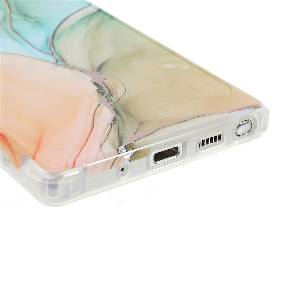 Stylish Marble Shockproof IMD Laser Four Corner Anti-fall TPU+PC Case for Samsung Galaxy Note 20 5G - CF5 Multicolor-5