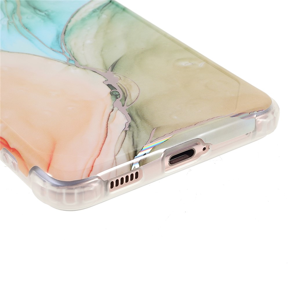 Lightweight Shockproof Marble IMD Laser Thickened Four Corner TPU+PC Case Cover for Samsung Galaxy S21+ 5G - CF5 Multicolor-5