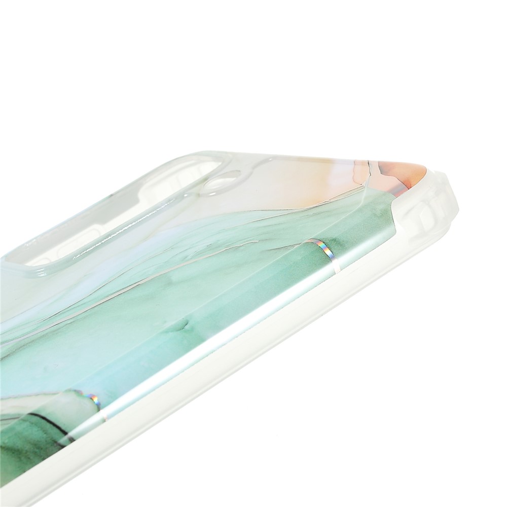 Lightweight Shockproof Marble IMD Laser Thickened Four Corner TPU+PC Case Cover for Samsung Galaxy S21+ 5G - CF5 Multicolor-8