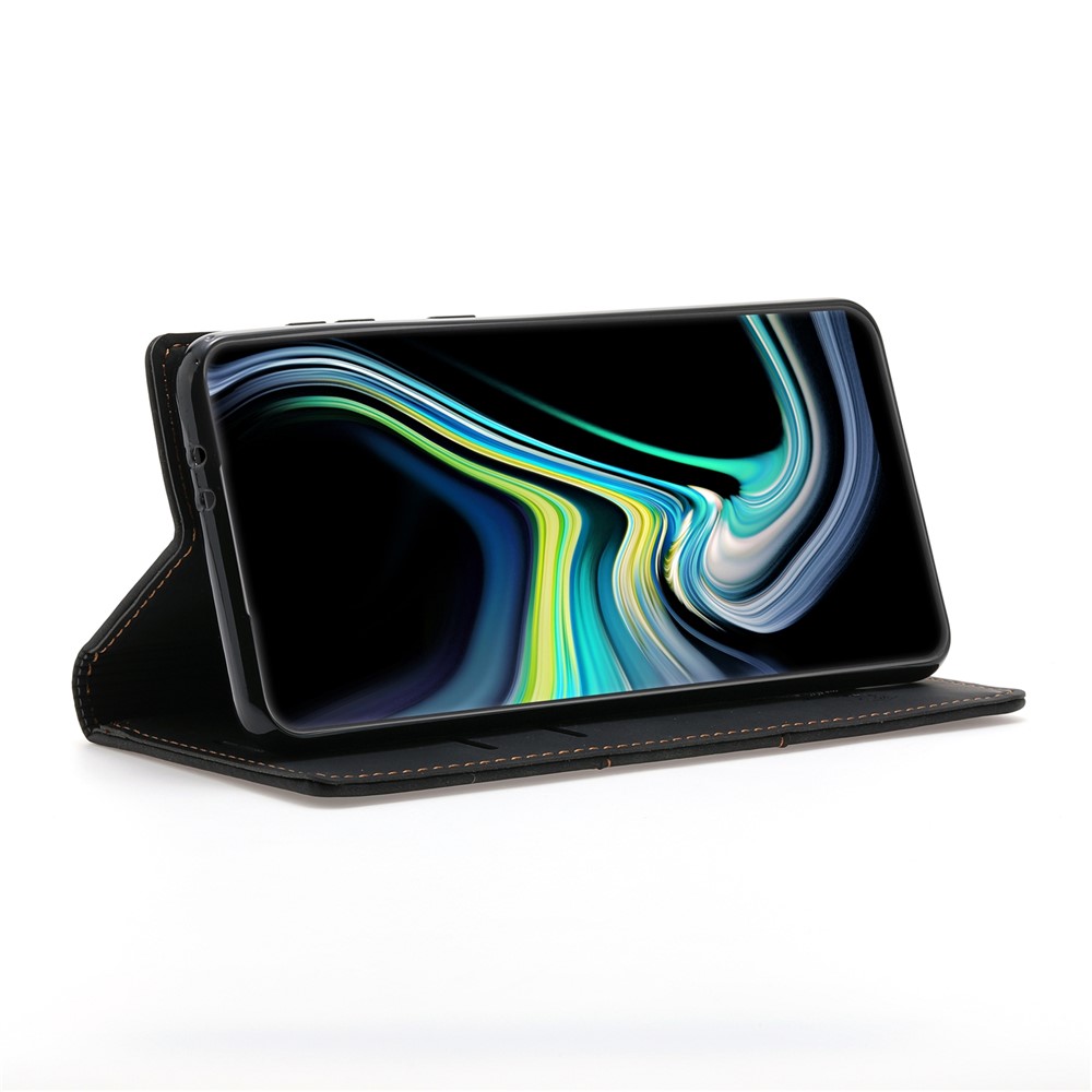 Auto-absorbed Scratch Resistant Fantasy TPU+PU Leather Phone Wallet Cover Shell for Samsung Galaxy S22 - Black-5