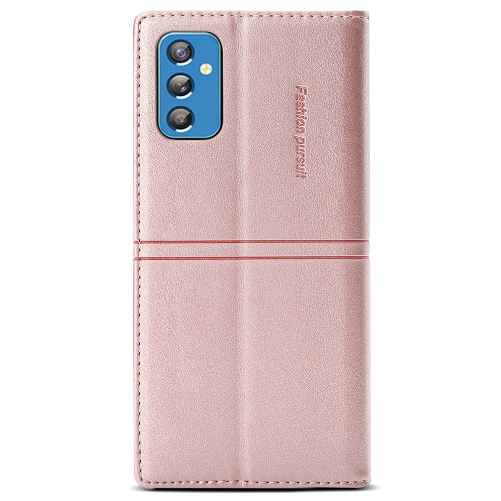 Auto-absorbed Well-protected Fantasy TPU+PU Leather Phone Wallet Cover with Stand for Samsung Galaxy A13 5G - Rose Gold-3