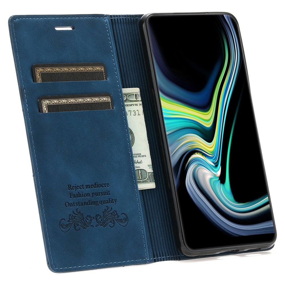 Auto-absorbed Well-protected Fantasy TPU+PU Leather Phone Wallet Cover with Stand for Samsung Galaxy A13 5G - Blue-4