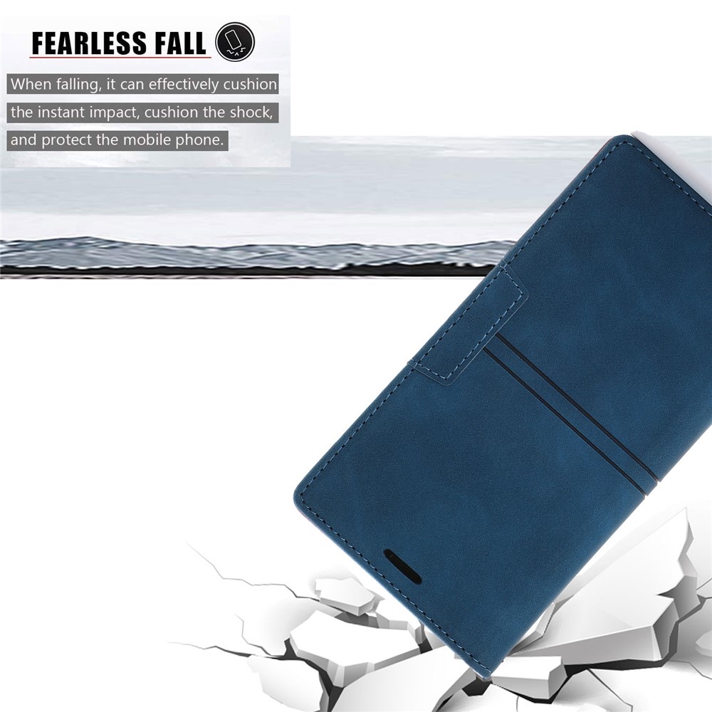 Auto-absorbed Well-protected Fantasy TPU+PU Leather Phone Wallet Cover with Stand for Samsung Galaxy A13 5G - Blue-8