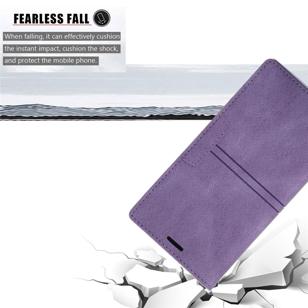 Auto-absorbed Well-protected Fantasy TPU+PU Leather Phone Wallet Cover with Stand for Samsung Galaxy A13 5G - Purple-8