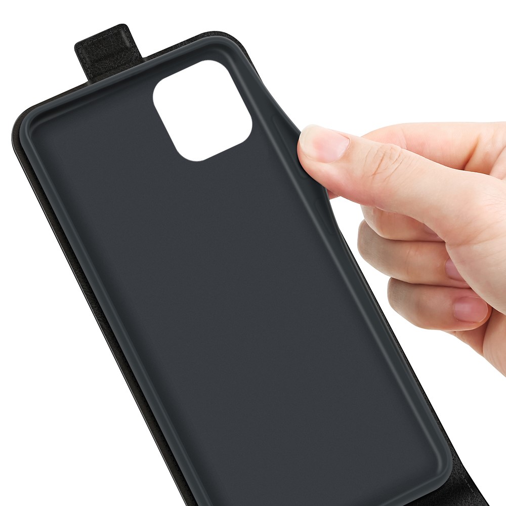 Crazy Horse Texture Phone Case Card Slot Scratch-resistant Leather Shell with Vertical Flip for Samsung Galaxy A03 (EU Version) - Black-6