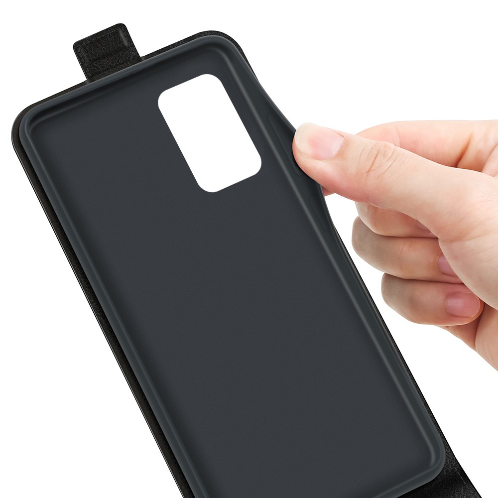 Vertical Flip Cover Crazy Horse Texture Card Slot Shockproof Protective Leather Case for Samsung Galaxy A33 5G - Black-6