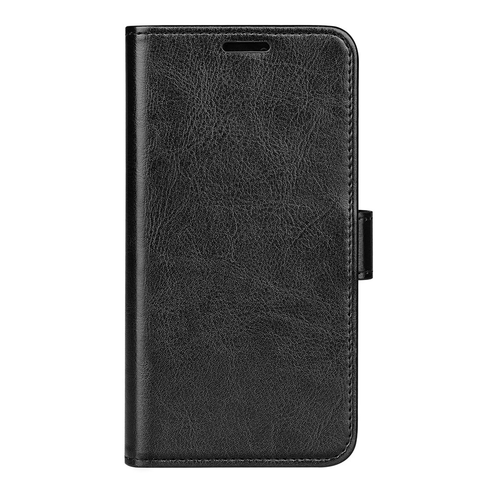 Crazy Horse Texture Flip Scratch-resistant Anti-fall Leather Phone Wallet Shell Stand Case for Samsung Galaxy A53 5G - Black-2