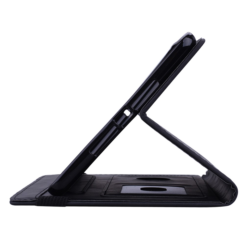 Flower Pattern Imprinting Flip Cover Stand Design Leather Tablet Case with Card Slots and Elastic Pen Holder Loop for Amazon Kindle Paperwhite 5 (2021) - Black-10