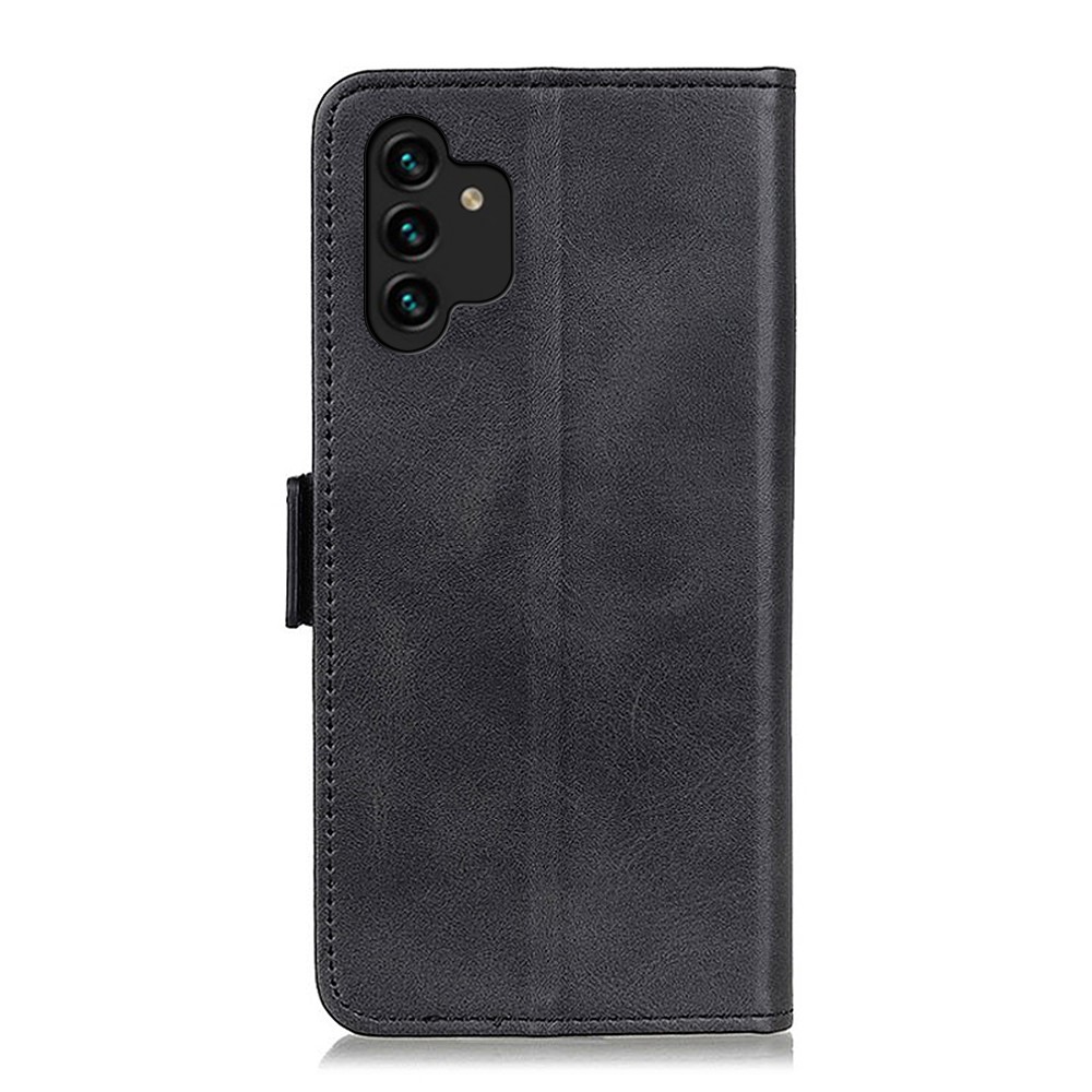 Stand Feature PU Leather Wallet Phone Case Magnetic Closure Shockproof Flip Cover for Samsung Galaxy A13 4G - Black-3