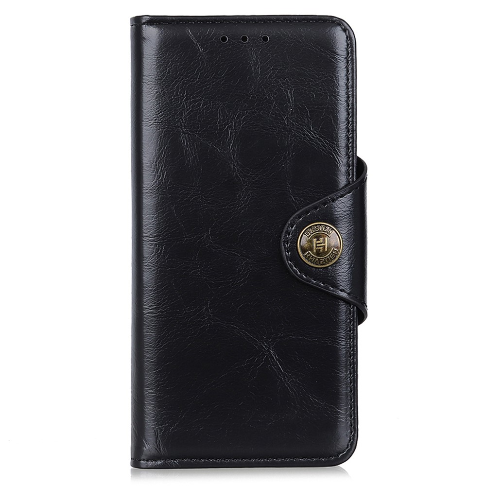 KHAZHEN Retro PU Leather Wallet Case Stand Design Phone Protective Shell Anti-Scratch for Samsung Galaxy A03s (164.2 x 75.9 x 9.1mm) - Black-2