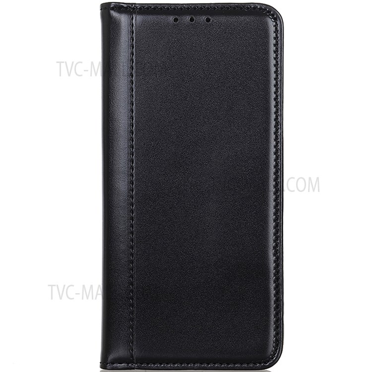 Stand Function Split Leather Wallet Case Auto Magnetic Closed Protective Cover for Samsung Galaxy A03 Core - Black-2