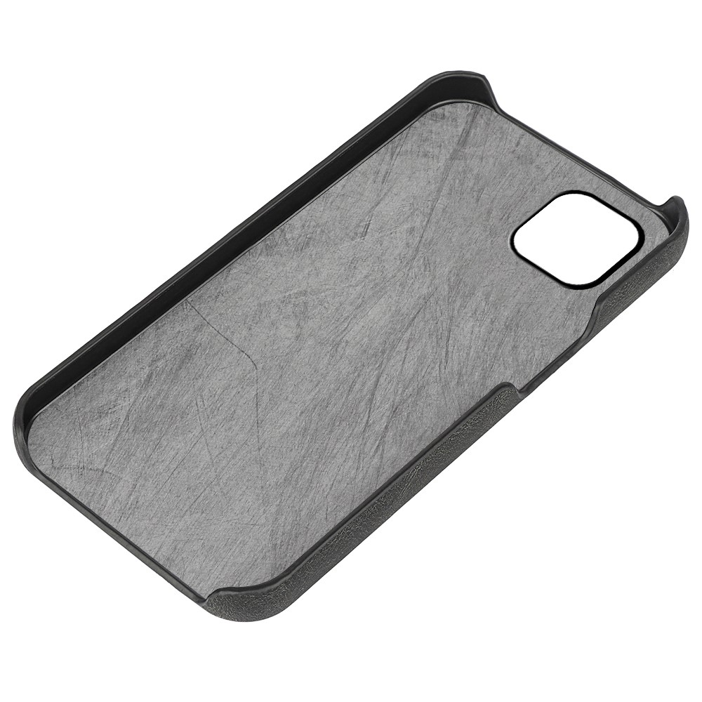 Scratch-resistant PU Leather Coated TPU Phone Cover Kickstand Protective Case for Samsung Galaxy A22 5G (EU Version)/F42 5G - Black-4