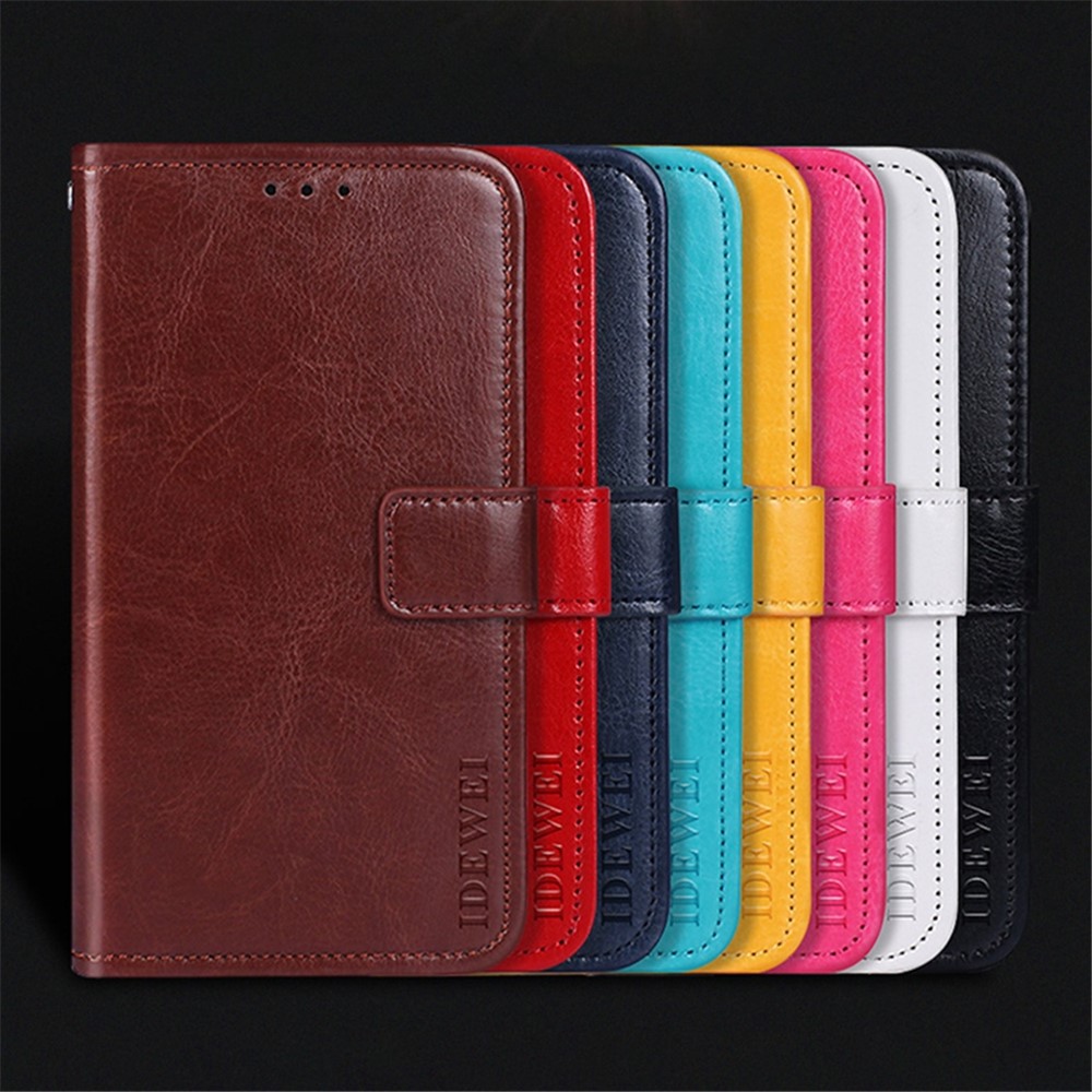IDEWEI For Samsung Galaxy M52 5G Mobile Phone Bag Case PU Leather + TPU Case All-round Protection Stand Wallet Phone Cover - Brown-10