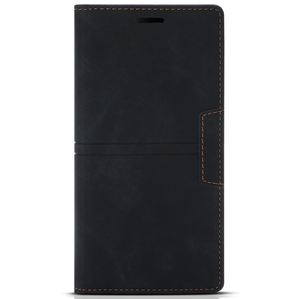 Auto-absorbed Magnetic PU Leather Case Wallet Stand Phone Cover for Samsung Galaxy A53 5G - Black-2