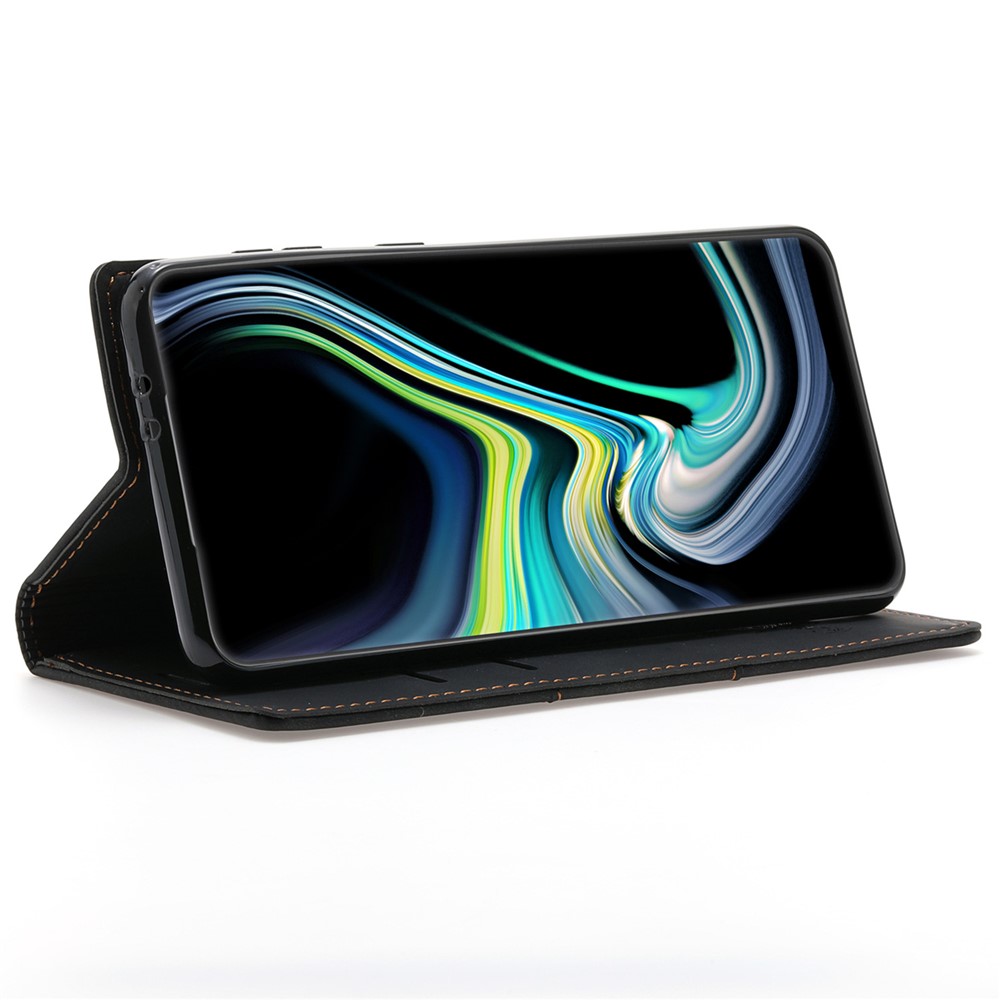 Auto-absorbed Magnetic PU Leather Case Wallet Stand Phone Cover for Samsung Galaxy A53 5G - Black-4