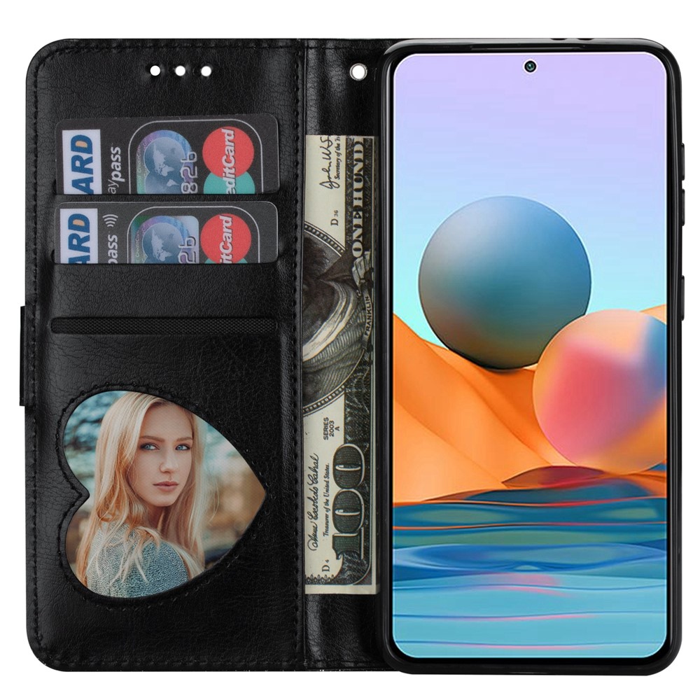 Glitter Sequins PU Leather + TPU Full Protection Stand Wallet Case with Zipper Pocket and Hand Strap for Samsung Galaxy A53 5G - Black-5