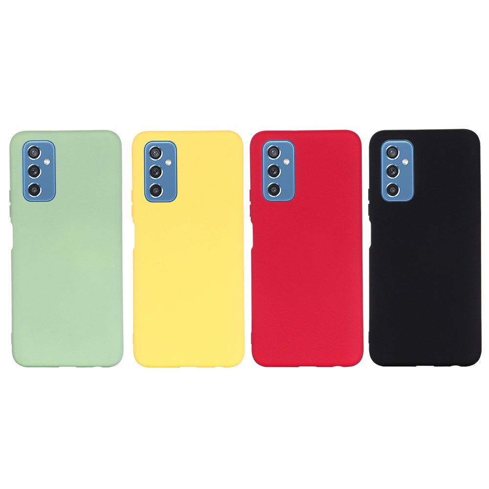 Soft Liquid Silicone Anti-drop Phone Protective Back Case Cover with Wrist Strap for Samsung Galaxy M52 5G - Black-8