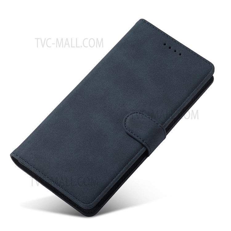 Matte PU Leather RFID Blocking Magnetic Closure Shockproof Wallet Phone Case with Stand for Samsung Galaxy A52 4G/5G/A52s 5G - Blue-7
