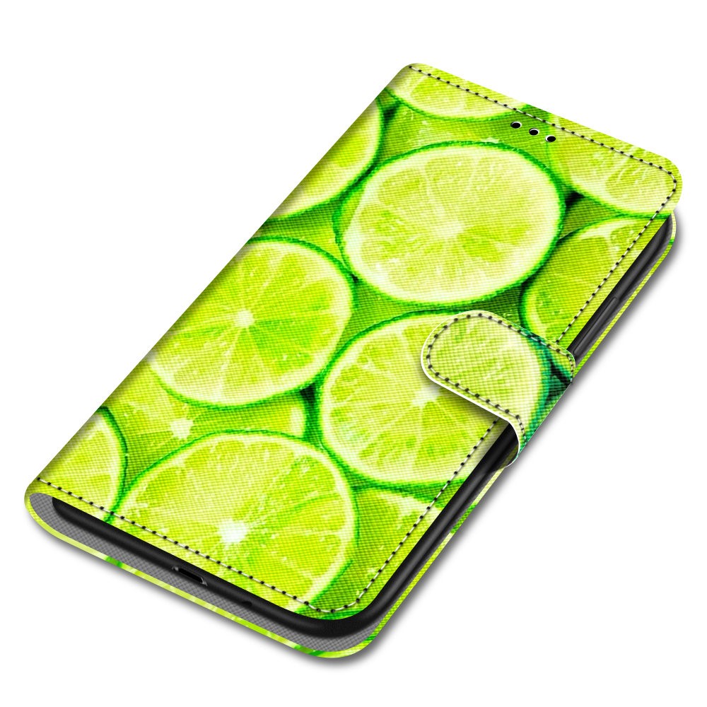 Shockproof Phone Case PU Leather + TPU Phone Cover with Stand Wallet Strap for Samsung Galaxy A03s (166.5 x 75.98 x 9.14mm) - B02 Lime-10