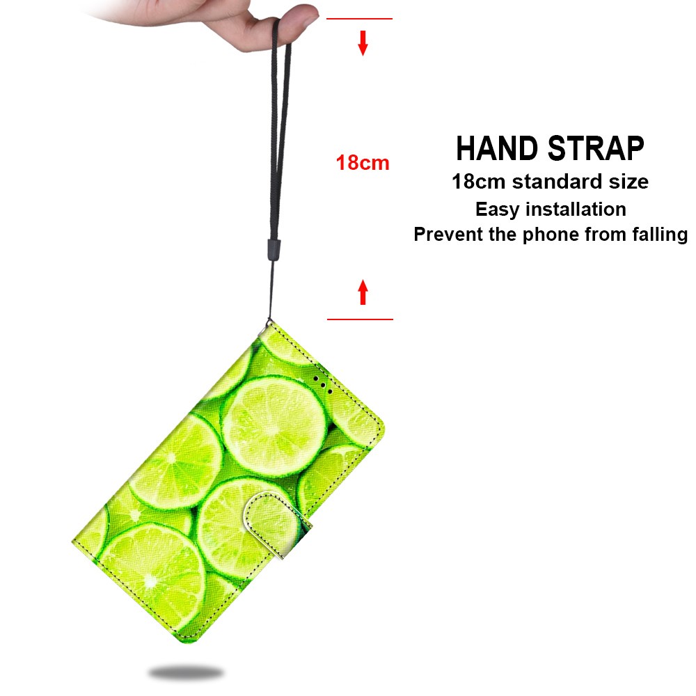 Shockproof Phone Case PU Leather + TPU Phone Cover with Stand Wallet Strap for Samsung Galaxy A03s (166.5 x 75.98 x 9.14mm) - B02 Lime-8