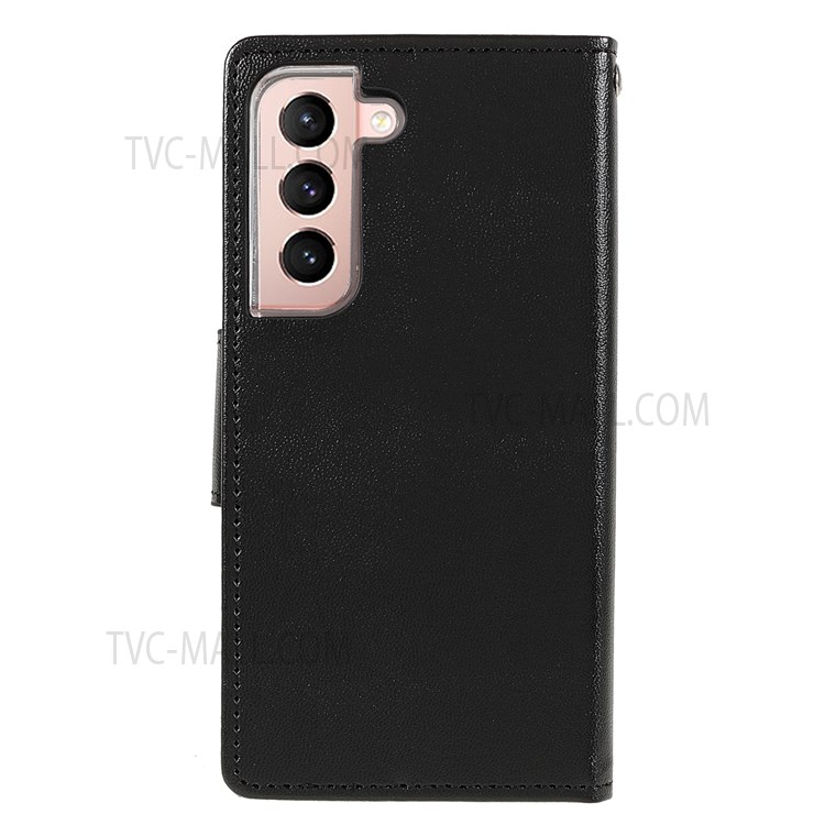 MERCURY GOOSPERY Bravo Diary Leather Phone Cover Phone Protection Case with Wallet Supporting Stand for Samsung Galaxy S22+ 5G - Black-3