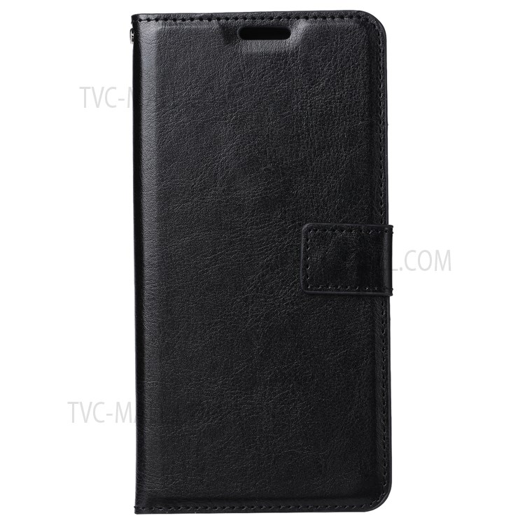 Anti-scratch PU Leather Cover Inner TPU Case with Stand Wallet for Samsung Galaxy A13 5G - Black-2