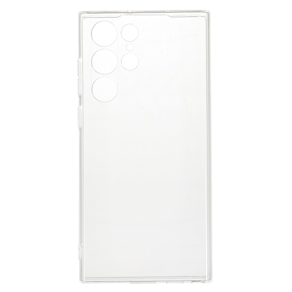 Shock Absorption 2.0mm Thick TPU Transparent Anti-Watermark Protective Phone Case for Samsung Galaxy S22 Ultra 5G-1