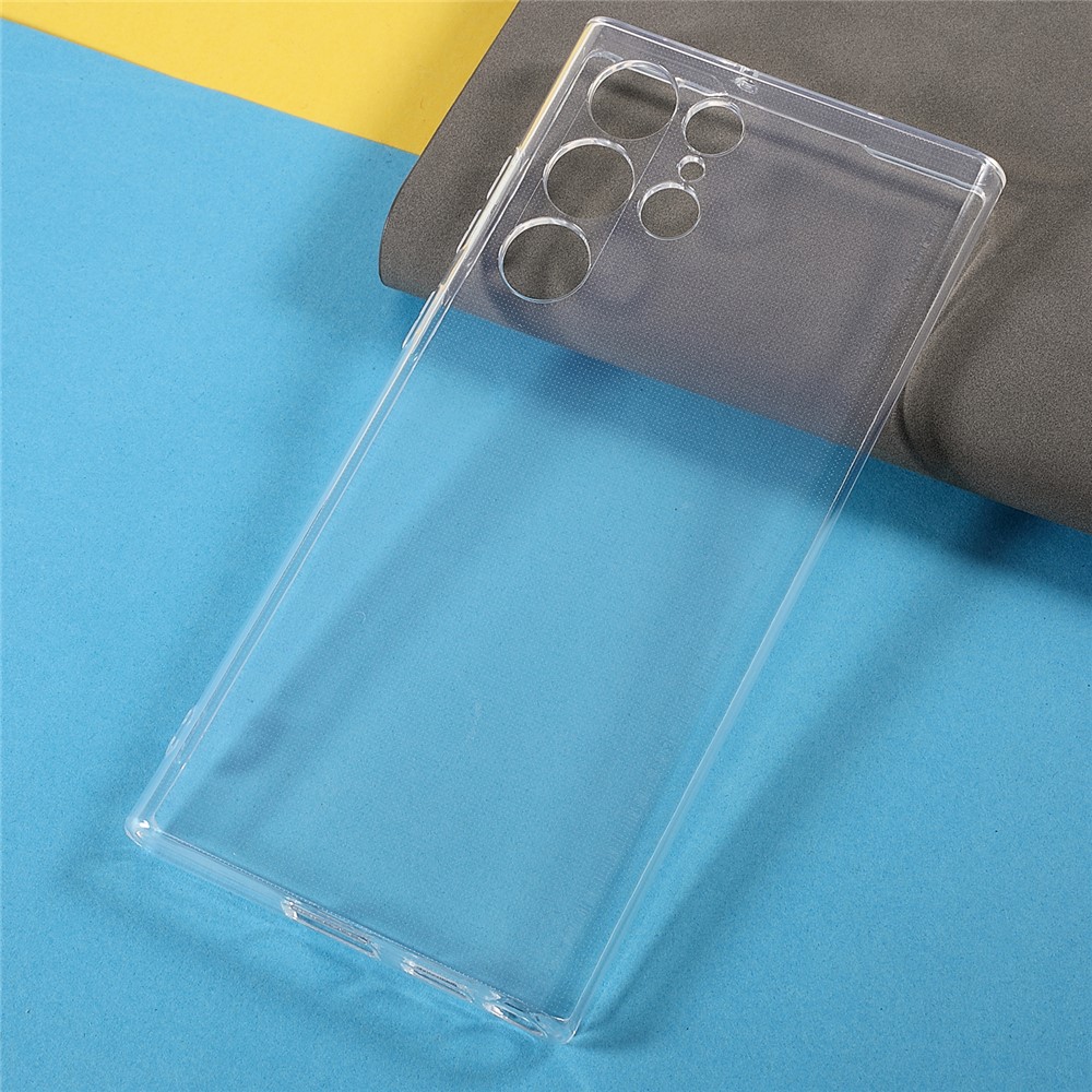 Shock Absorption 2.0mm Thick TPU Transparent Anti-Watermark Protective Phone Case for Samsung Galaxy S22 Ultra 5G-3