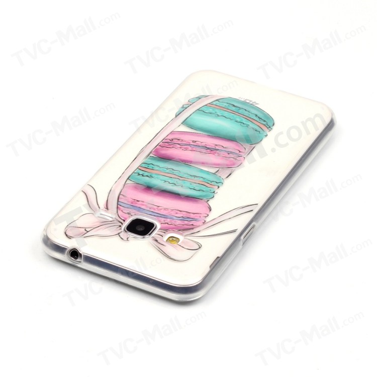 For Samsung Galaxy J3 (2016) IMD Patterned TPU Gel Back Phone Cover - Macarons-4