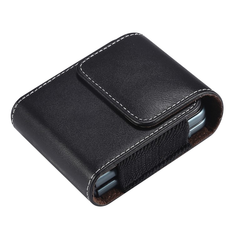 Microfiber Leather Flip Flip Caixa Celeiro Cinto De Cinto De Cintura Para Samsung Galaxy Z Flip / Galaxy Z Flip3 5g / Motorola RAZR 5G.-6
