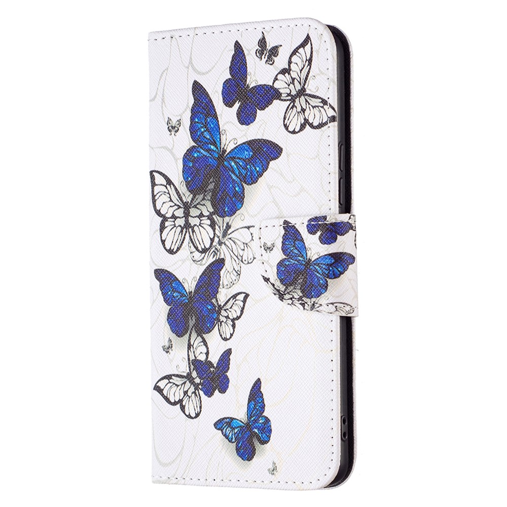Shock Absorption Pattern Printing Folio Flip Leather Stand Wallet Phone Case for Samsung Galaxy A53 5G - Butterflies-2