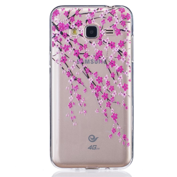 

Тисненый Чехол Корпуса Корпуса TPU Для Галактики Samsung J3 - Свежие Цветы