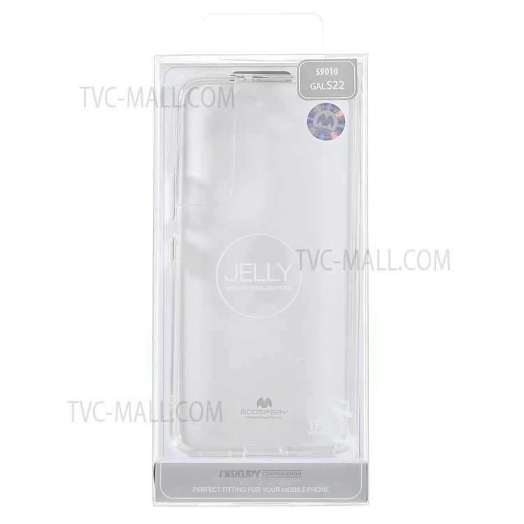 MERCURY GOOSPERY Glitter Powder Glossy TPU Shock Absorption Protective Cover for Samsung Galaxy S22+ 5G - Transparent-8