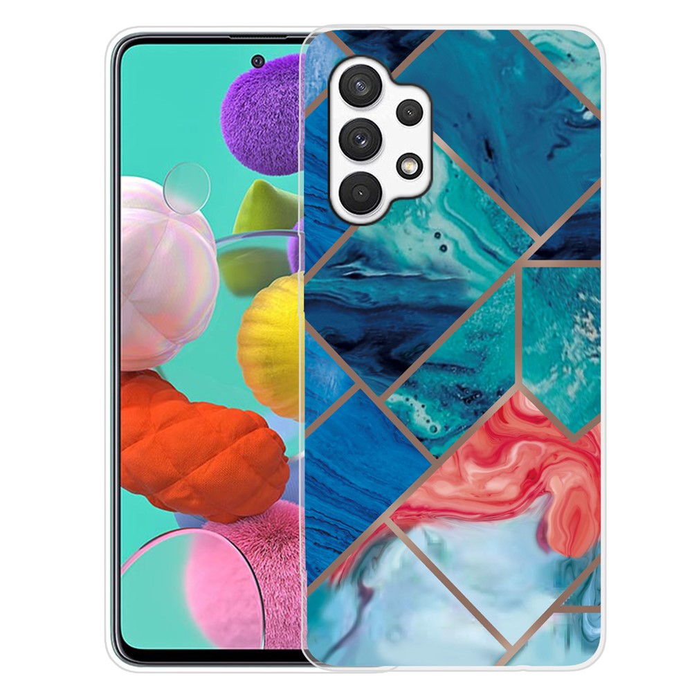 Marble Pattern Series A Soft TPU Drop Shockproof Protective Cover for Samsung Galaxy A13 4G - Style A-1