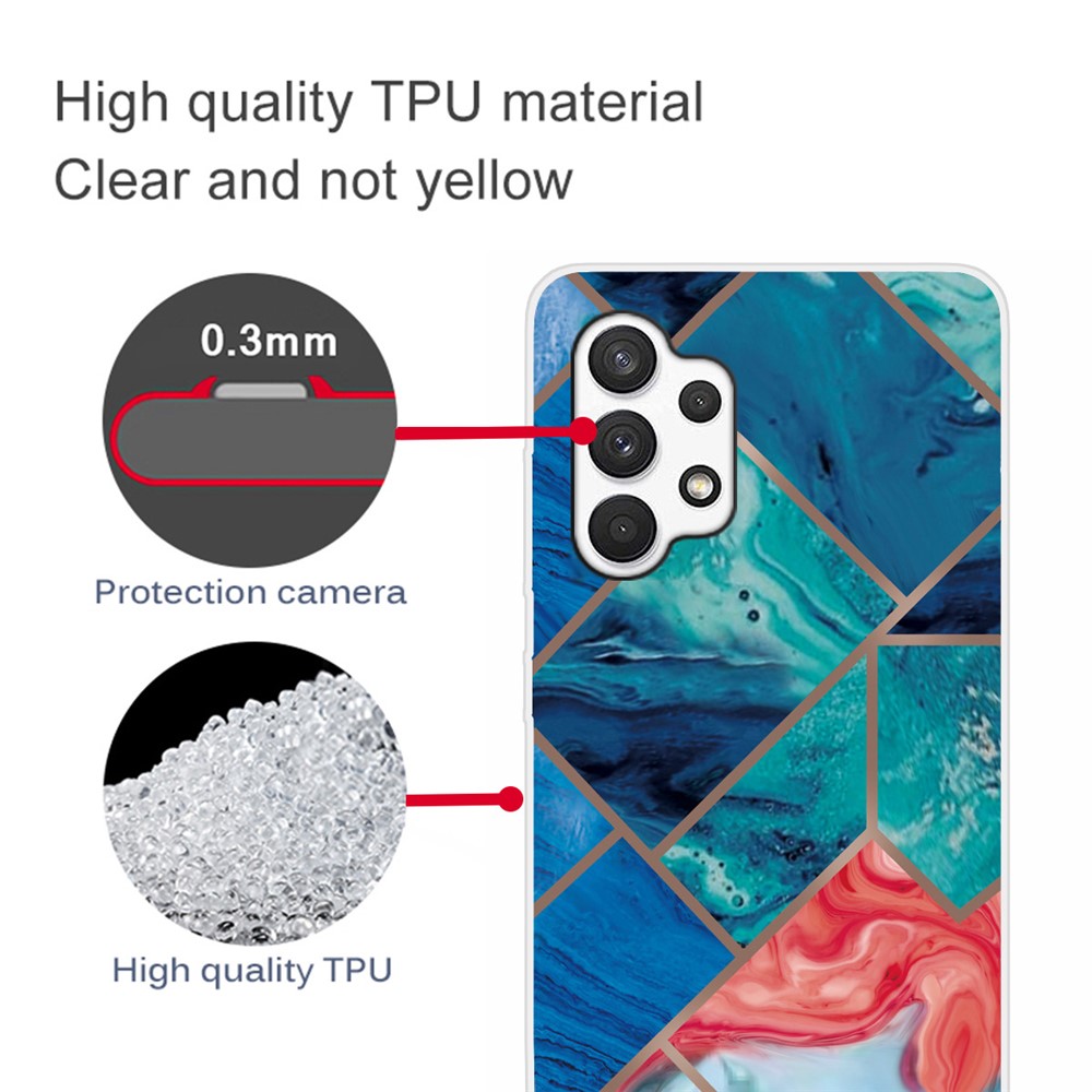 Marble Pattern Series A Soft TPU Drop Shockproof Protective Cover for Samsung Galaxy A13 4G - Style A-3