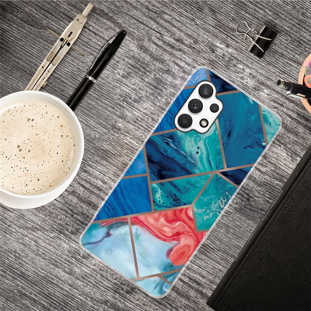 Marble Pattern Series A Soft TPU Drop Shockproof Protective Cover for Samsung Galaxy A13 4G - Style A-4