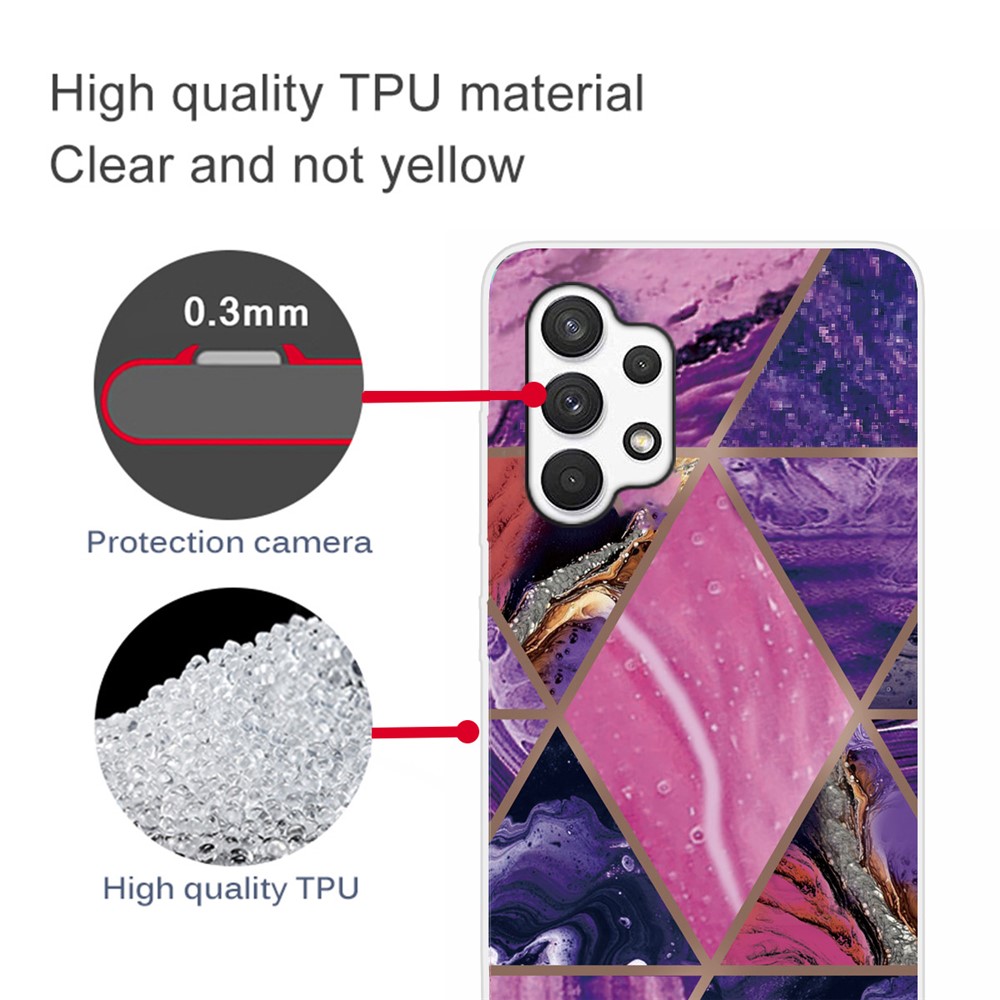 Marble Pattern Series A Soft TPU Drop Shockproof Protective Cover for Samsung Galaxy A13 4G - Style B-3