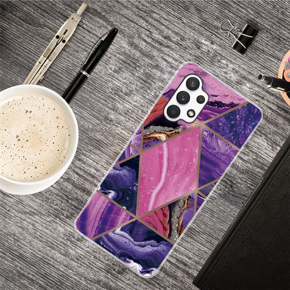 Marble Pattern Series A Soft TPU Drop Shockproof Protective Cover for Samsung Galaxy A13 4G - Style B-4