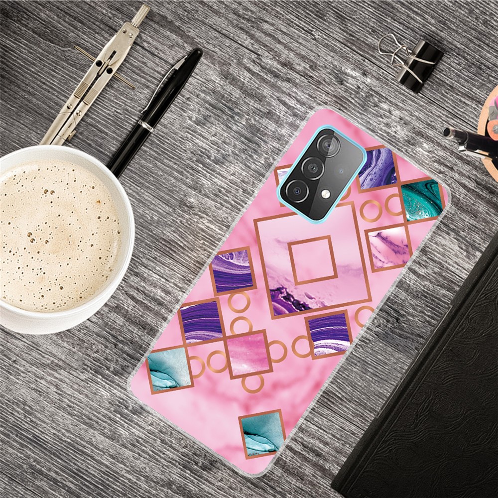 Marble Design Series B Slim Anti-Scratch Shockproof TPU Back Cover for Samsung Galaxy A13 4G - Style A-4