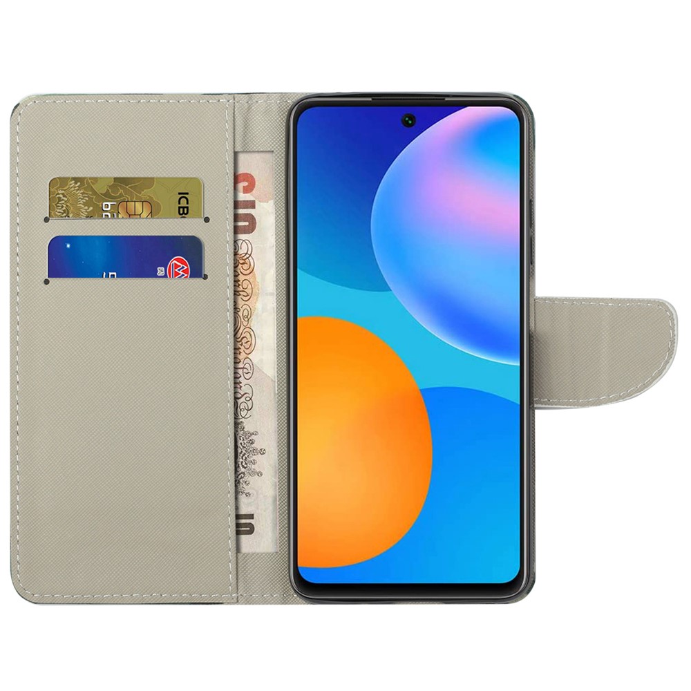 Cross Texture Folding Phone Case PU Leather Magnetic Closed Protective Cover with Wallet for Samsung Galaxy A73 5G - Green Tree-5