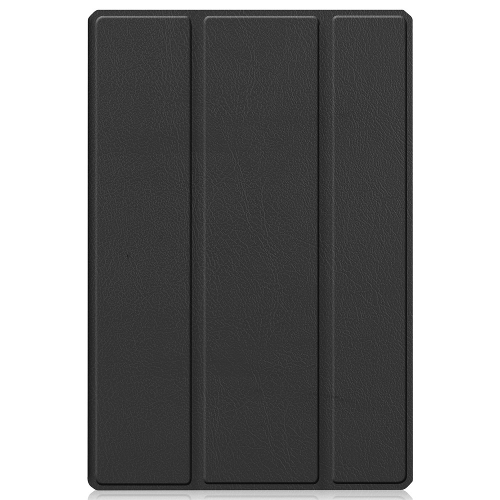 PU Leather Tri-fold Stand Tablet Case Cover with Auto Wake/Sleep for Samsung Galaxy Tab A8 10.5 (2021) - Black-2
