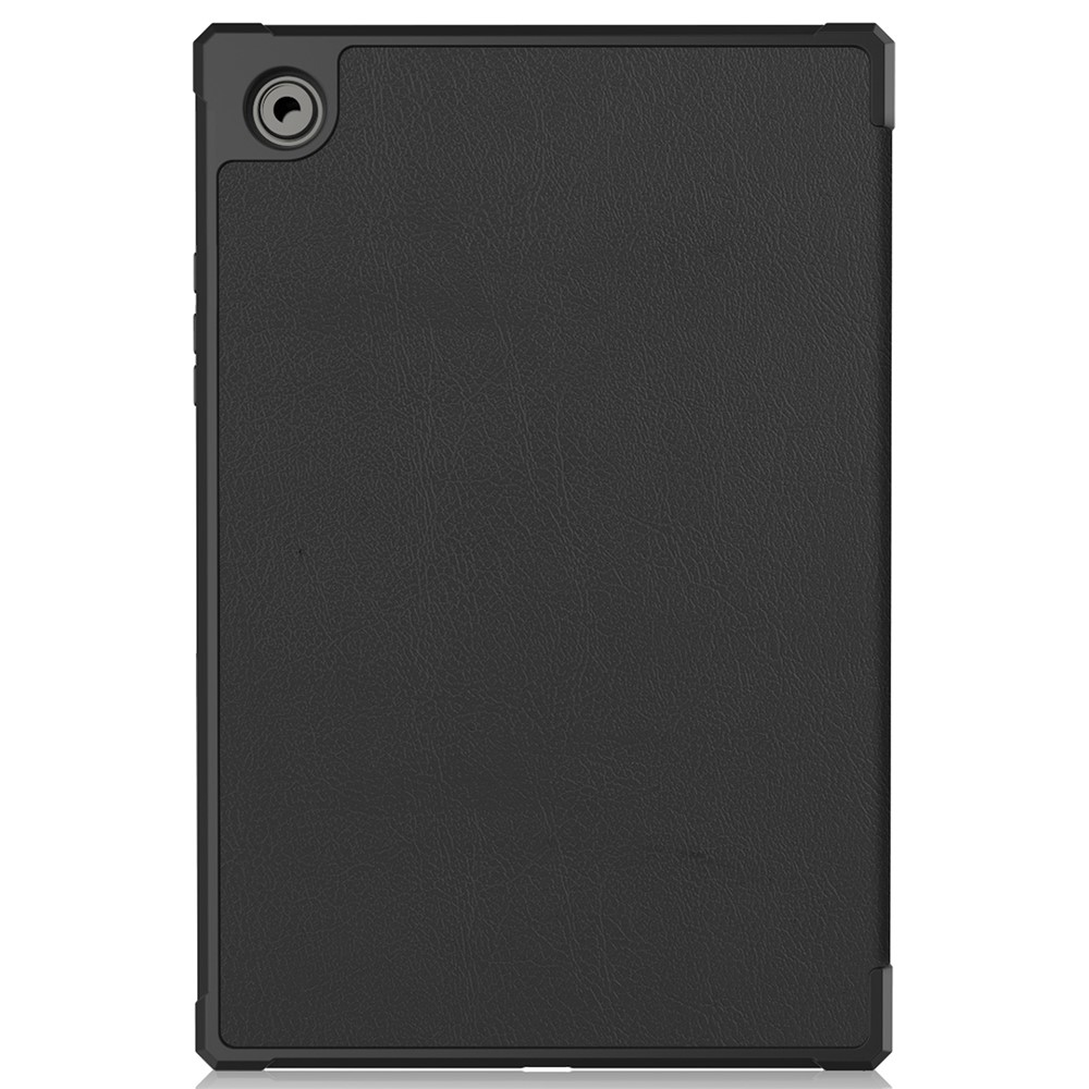PU Leather Tri-fold Stand Tablet Case Cover with Auto Wake/Sleep for Samsung Galaxy Tab A8 10.5 (2021) - Black-3