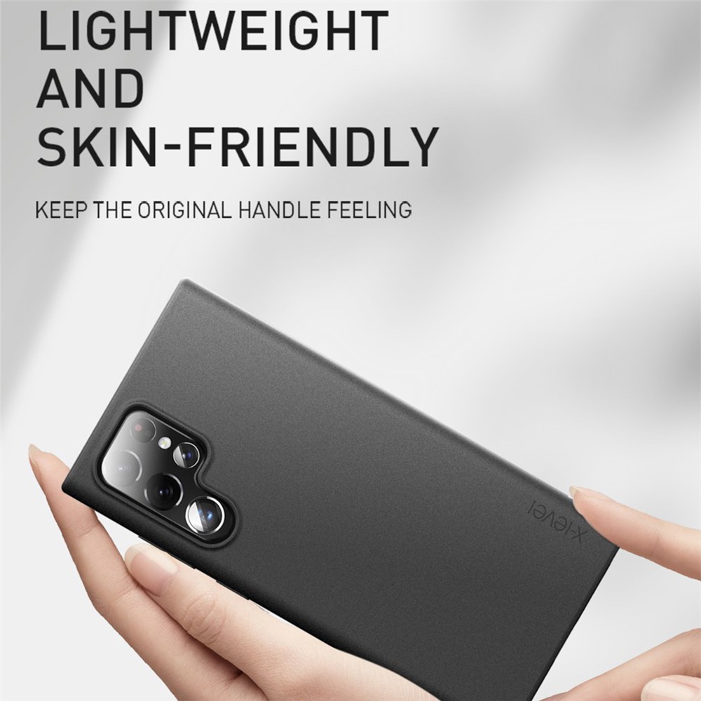 X-LEVEL Guardian Series Soft TPU Matte Surface Scratch-resistant Back Protective Cover Shell for Samsung Galaxy S22 5G - Black-2