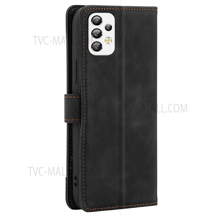 CASE CRAFT Stand Function Outer Card Slot Design Shockproof Leather Phone Cover Wallet Case for Samsung Galaxy A33 5G - Black-3