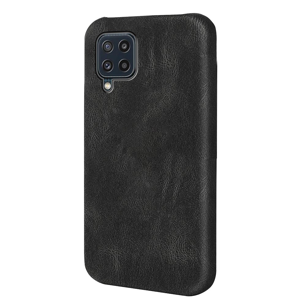 PU Leather Coated Hard PC Back Cover Mobile Phone Case for Samsung Galaxy M32 (Global Version) - Black-2