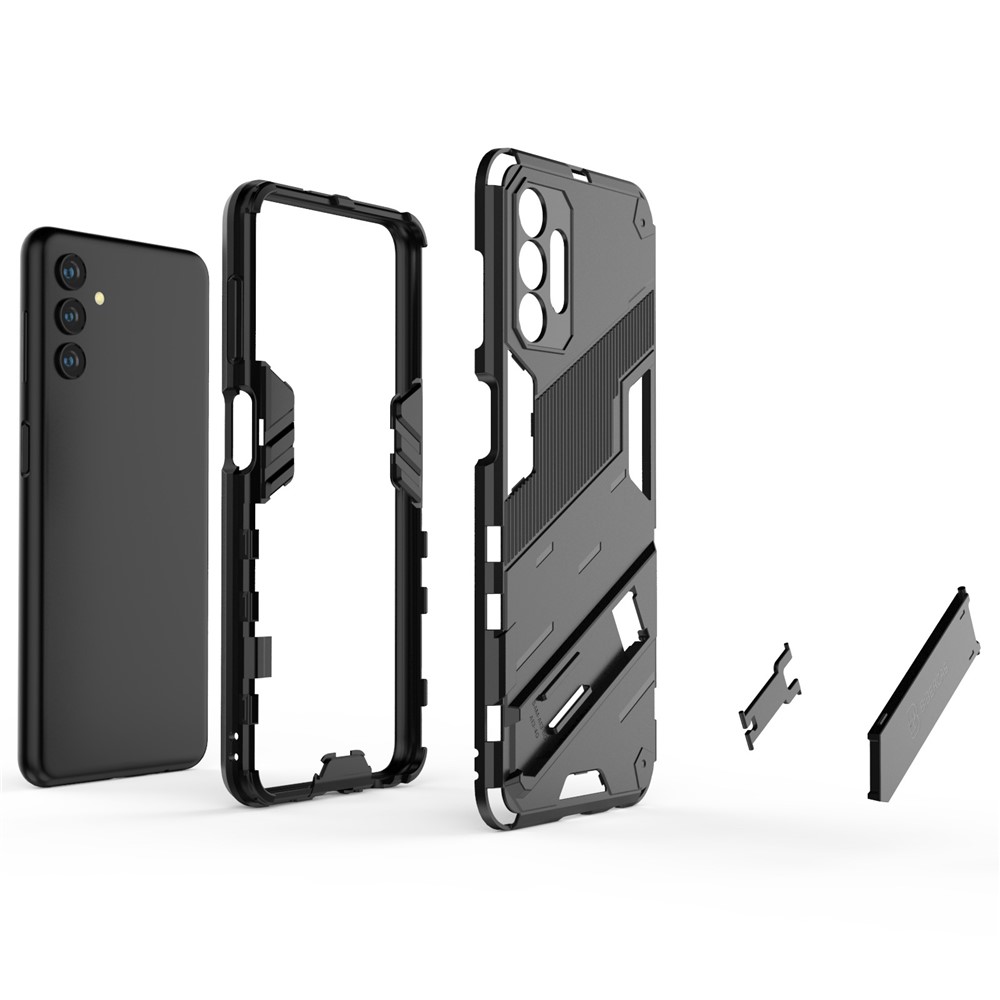 Schocksicheres Hybrid -tpu + PC -abdeckungs -schutzhülle Mit Kickstand Für Samsung Galaxy A13 5G - Schwarz