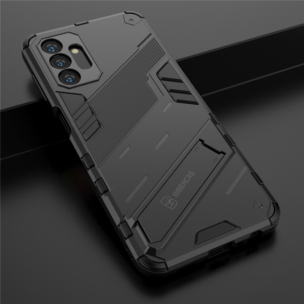 Shockproof Hybrid TPU + PC Cover Protective Phone Case with Kickstand for Samsung Galaxy A13 5G - Black-8