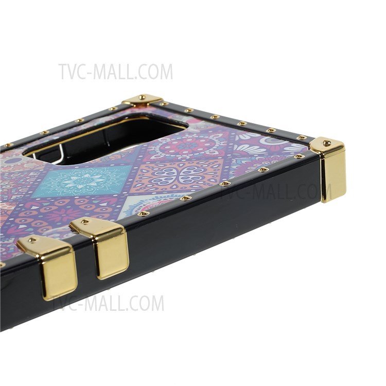 Glossy Ethnic Style Pattern Printing Electroplating TPU Straight Corner Anti-scratch Phone Cover for Samsung Galaxy A52 4G/5G/A52s 5G - National Style-8