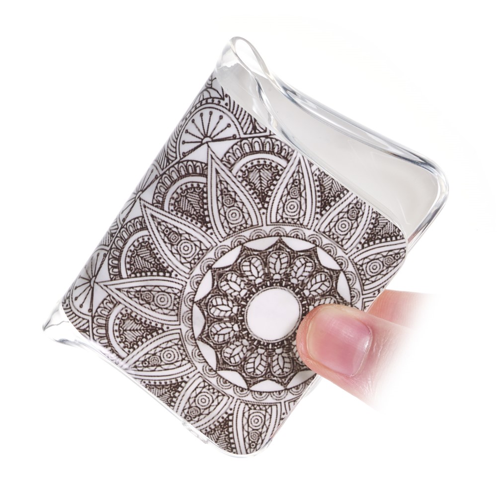 Marble Pattern Anti-yellowing IMD TPU Cover Mobile Phone Case for Samsung Galaxy S22+ 5G - Mandala Flower-3