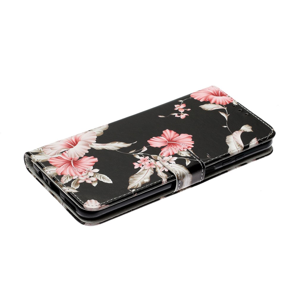 PU Leather Wallet Case Pattern Printing Folio Flip Foldable Stand Phone Cover for Samsung Galaxy S22 5G - Azaleas-6